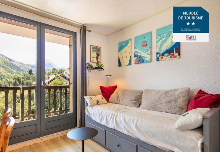 Studio Avec Balcon, Vue Montagne - Saint-Sorlin-d'Arves