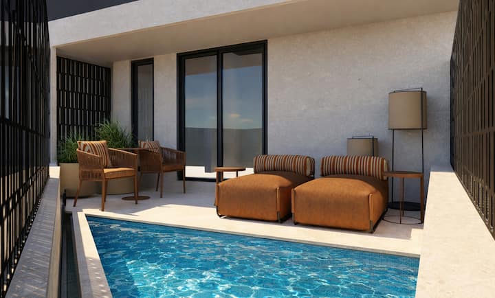 "Square Suites" Junior Suite W/μini Pool Spa A06 - Kalamata