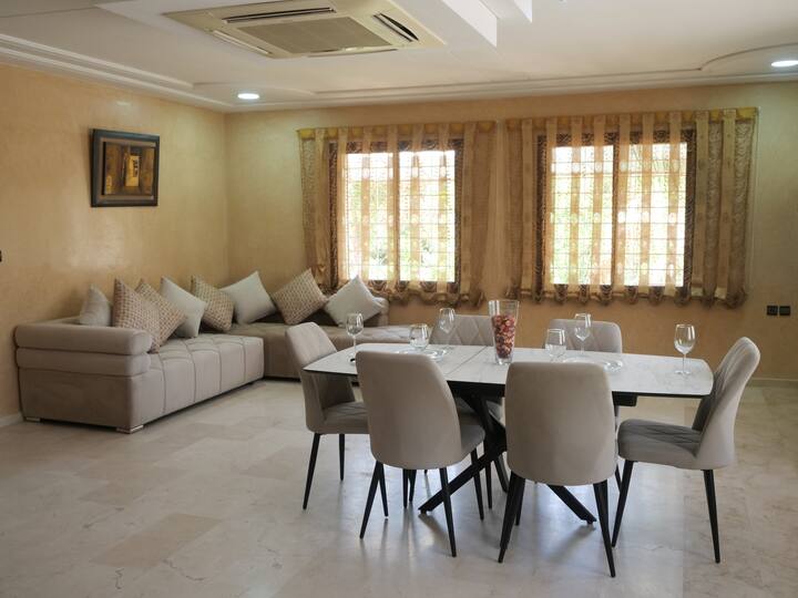 New Central 2br House Ac + Private Garage & Garden - Fes