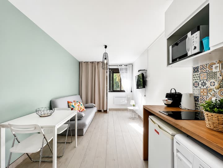 Studio Calvi Plage. Clim. Parking - 꺌비