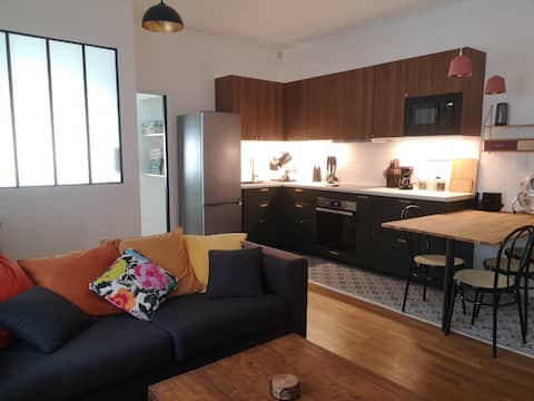 Successful Airbnb property: Charm & tranquility 3-min walk from the station in Isère