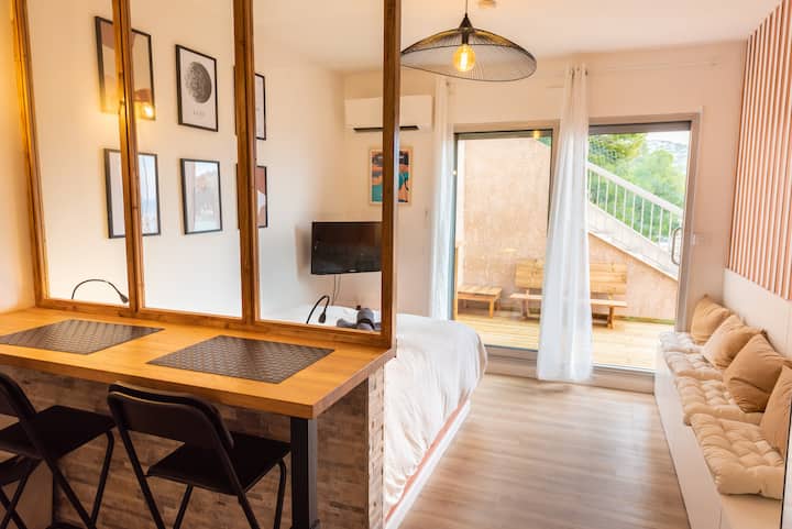Appartement Cosy Bord De Mer, Terrasse Vue Mer. - Carry-le-Rouet