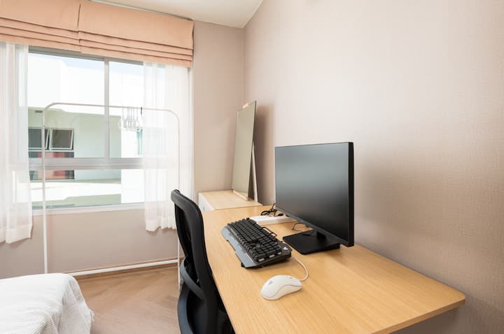 Workspace evidence from 2 Bedroom Condo near BTS with Pool & Gym