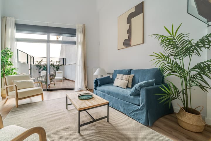 Modern Duplex With Terrace & Pool 1bdr Ventas - Madrid