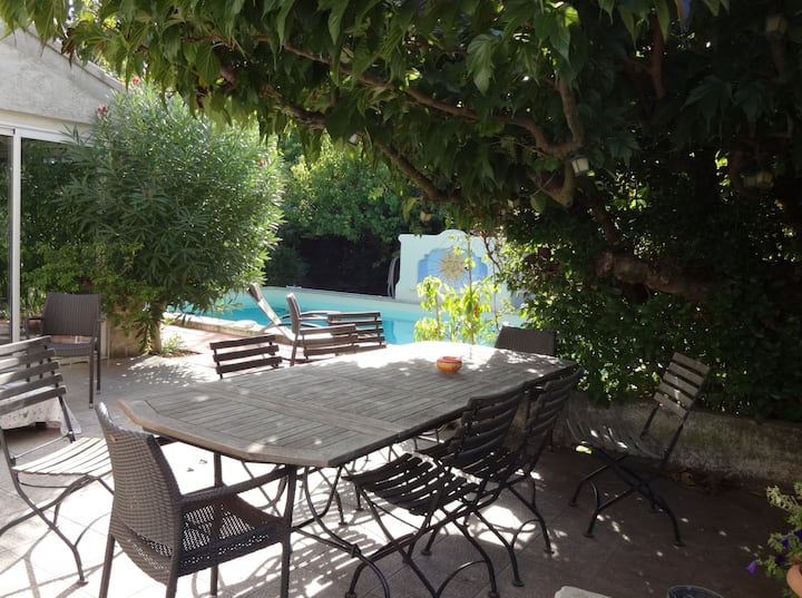 Maison Piscine 8 Personnes, 25 Km Avignon - Monteux