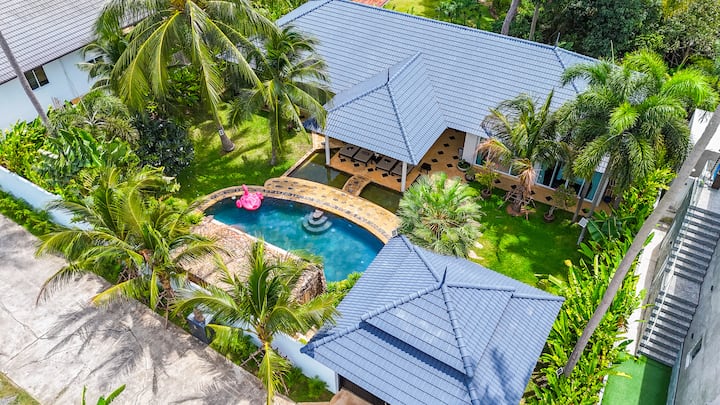 Peaceful 4br Oasis With Pool & Tropical Garden - Koh Samui