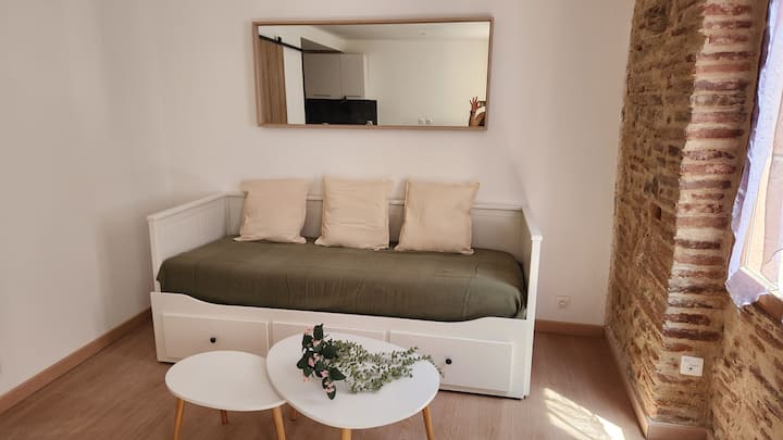 T2 Le Loft Brique Et Bois - Perpignan