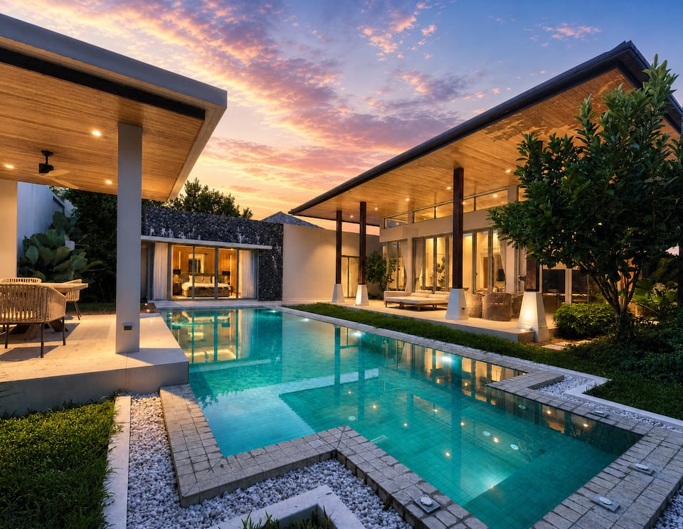 A Bali-style pool villa near Bang Tao, Thep Krasattri, Phuket, Thailand, photo 6 of 10