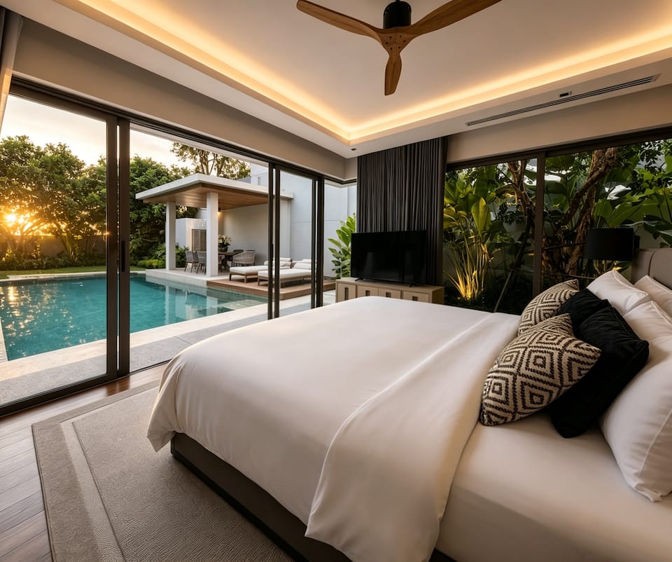 A Bali-style pool villa near Bang Tao, Thep Krasattri, Phuket, Thailand, photo 5 of 10