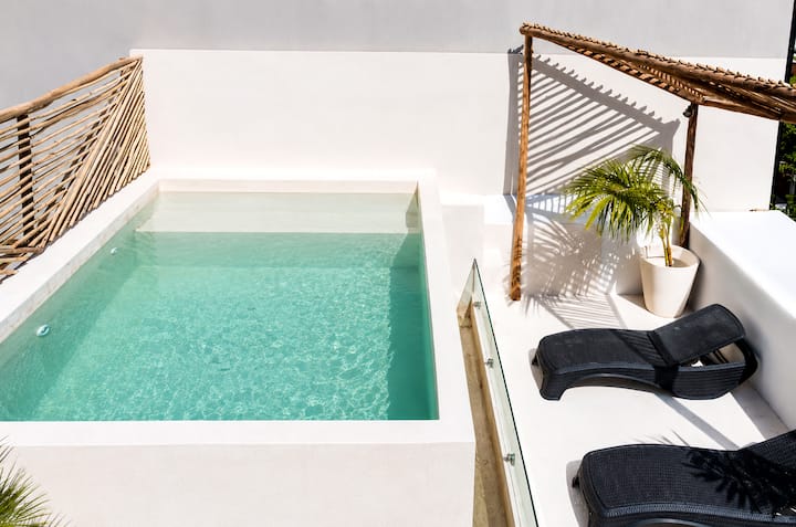 1bdrm2beds I Rooftop Pool I Ac I Wifi I Smart Tv - Playa del Carmen