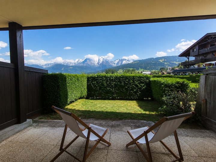 Charmant Studio Vue Mont Blanc à Combloux - Combloux