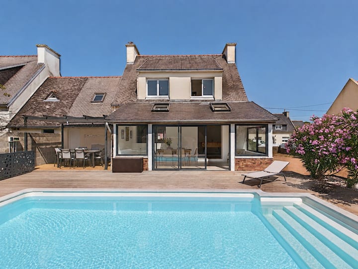 Maison 6 Pers Piscine, Pétanque & Babyfoot - Guilvinec