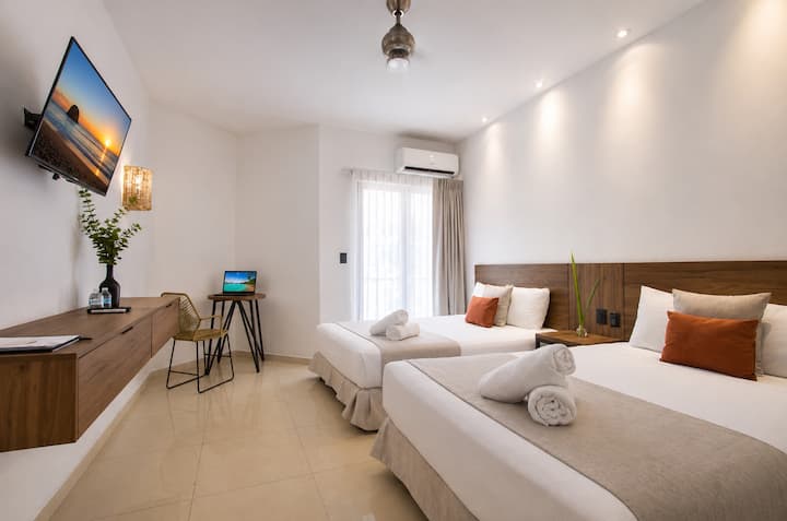 1 Superior Bdrm 2 Beds I Pool I Breakfast I Wifi - Playa del Carmen