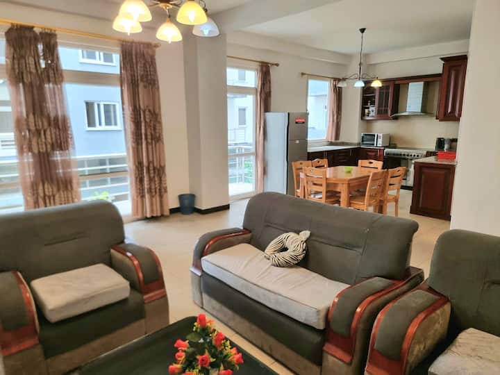 Spacious Furnished 3-bedroom Apartment Near Uneca - Addis Ababa
