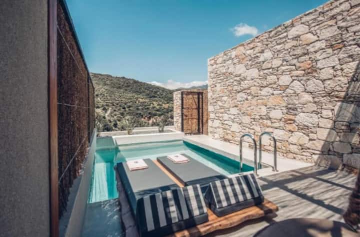 Suite Kitchenette Private Pool Stunning View - Sougia