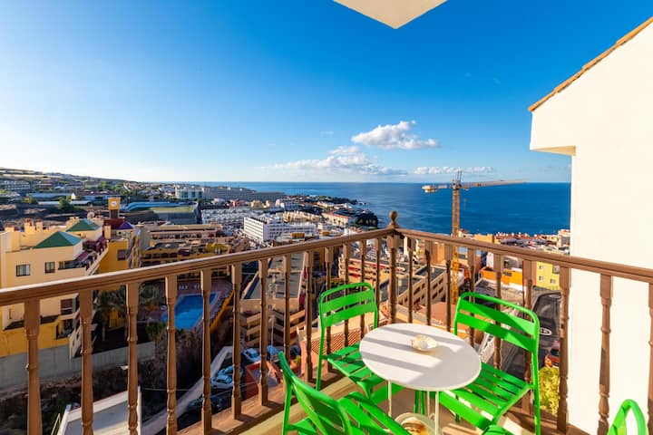 Cozy Ocean View Apt In The Town Centre - Tenerife