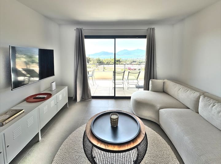 T2 N1 Moderne Vue Mer, Avec Grande Terrasse - Porticcio