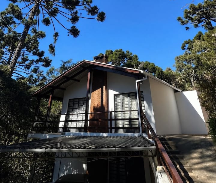 Cook Over Fireplace Mountain home surrounded by nature, with a fireplace and peace and ...