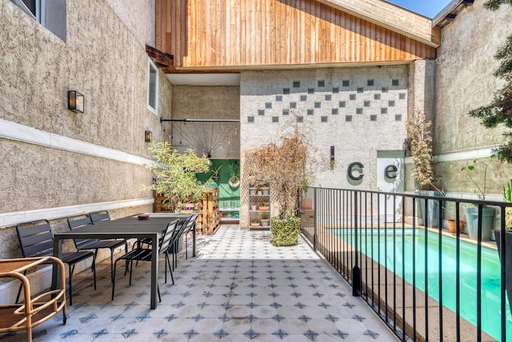 Le Patio Secret - Loft 4 Chambres - Piscine - Villeurbanne