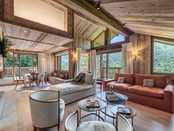 Chalet Chic à Méribel Avec Sauna Et Bain Nordique - Méribel