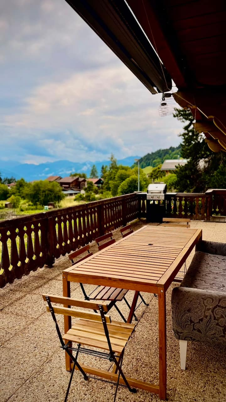 Appartement 7 Pers. Avec Terrasse Et Vue Montagne - Villars-sur-Ollon