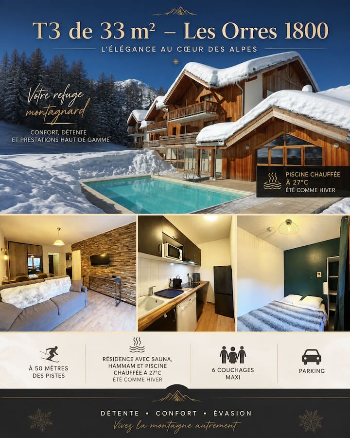 Le Refuge De La Combe Dorplein Sudpiscine-spa - Les Orres