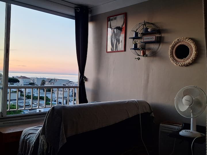 Studio Vue Mer, Parking Privatif, 100m De La Plage - Mauguio