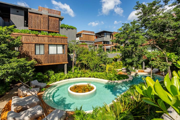 Modern 1br Jungle View Retreat In Humana | Rooftop - Paradise Beach