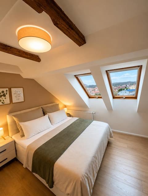 Erfolgreiche Airbnb-Immobilie: Rooftop Apartment Lend in Lend