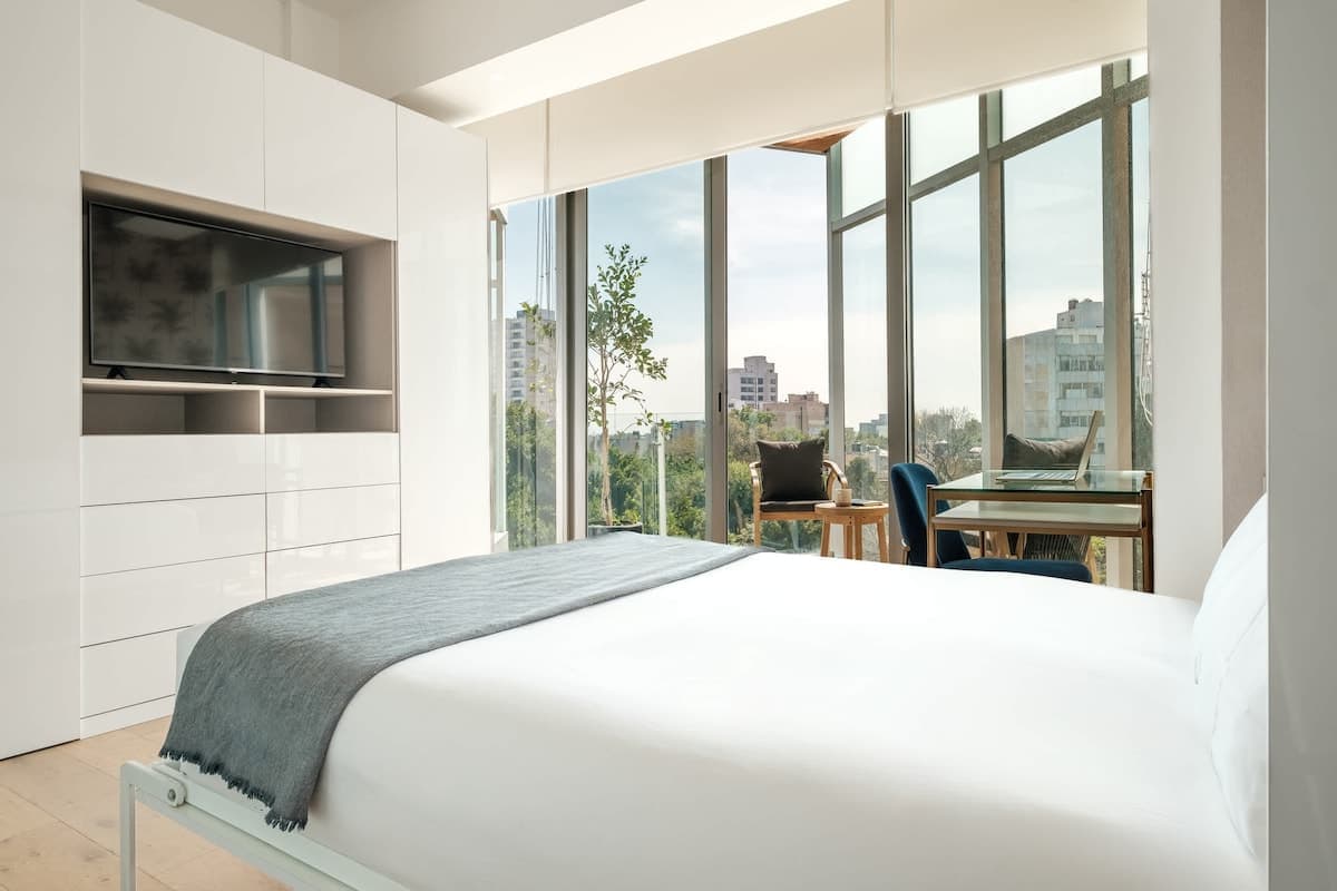 Appartement lumineux d'1 chambre à Roma Norte · Balcon et vue sur la ...