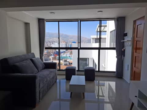 Top performing Airbnb: Centrally located and modern apartment in Huancayo in Junín