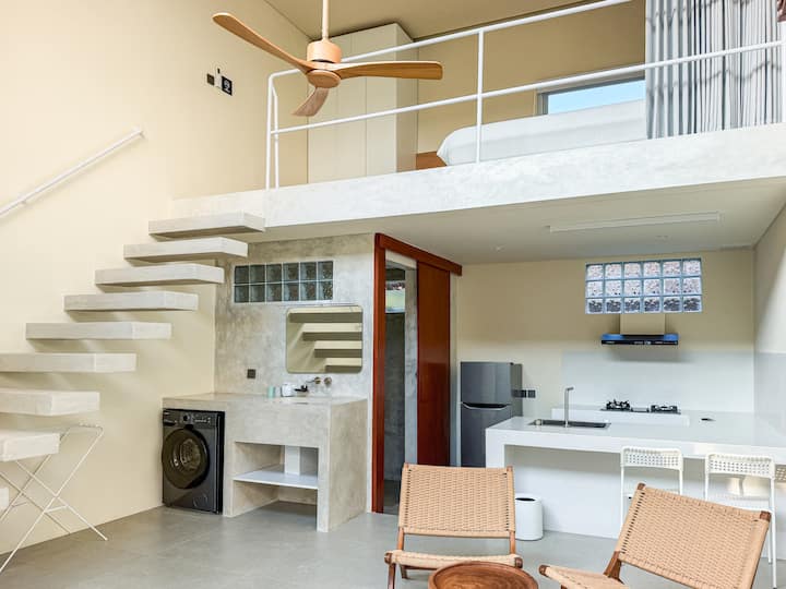 Villa Ombak R2, Tropical Loft-kitchen/washer/pool - Legian