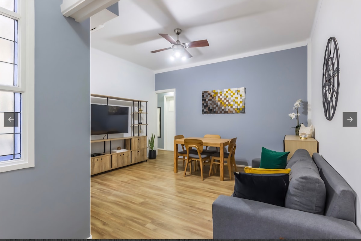 Apartment with AC and tub