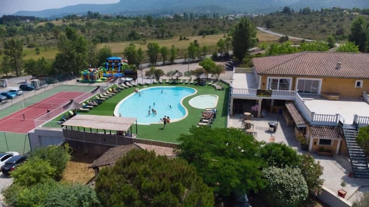 Zecamping 3* Gite 100m² Piscine - Ardèche