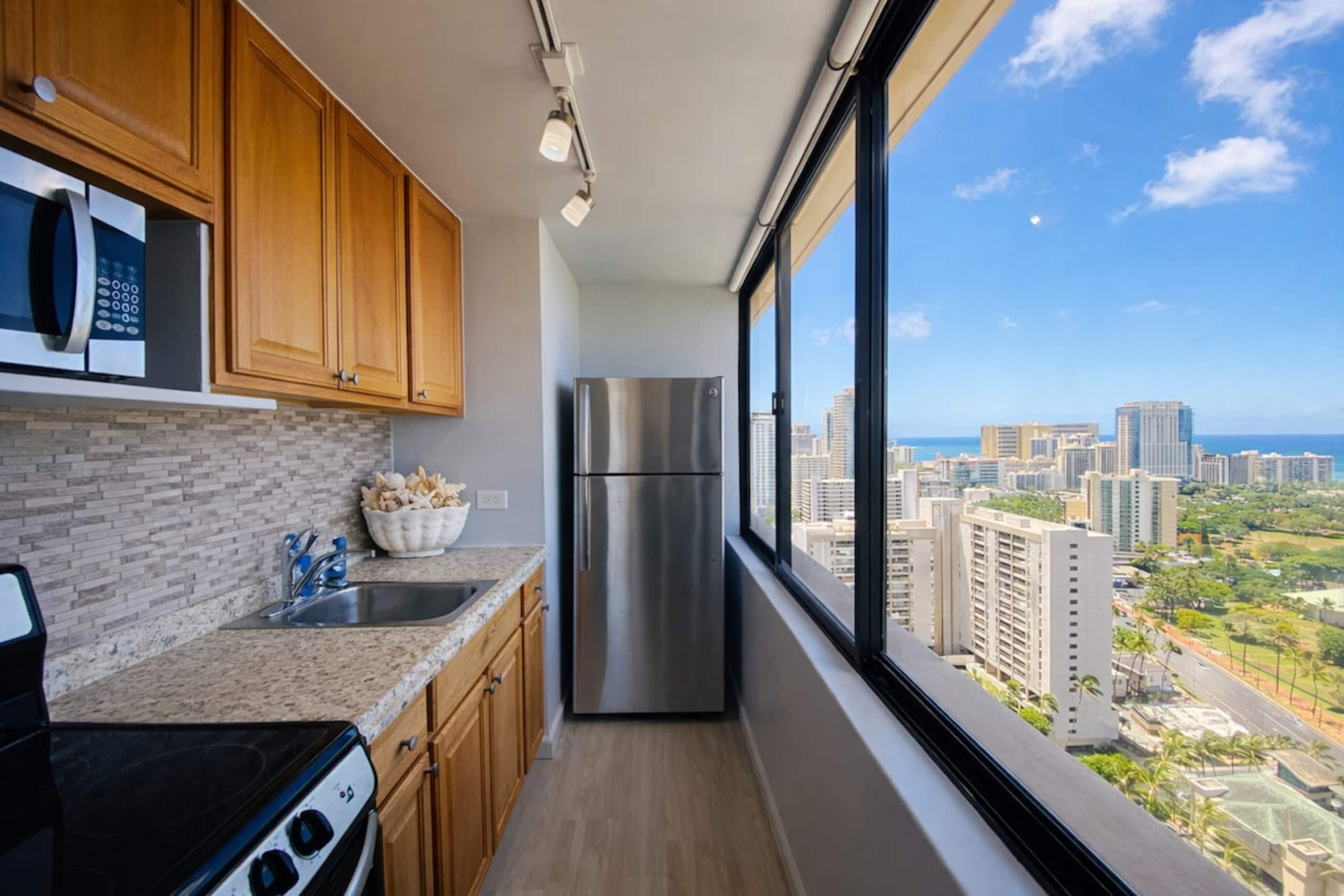 Ocean View at 32 Fl Modern Waikiki Corner Studio - Photo 12