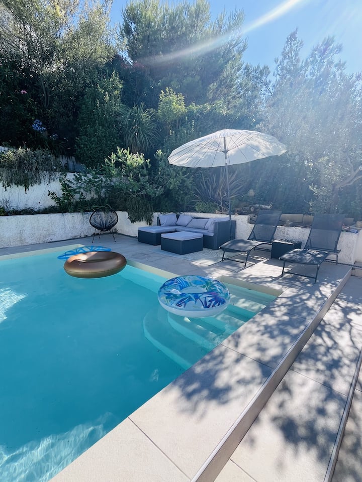 Appartement Cosy Climatisé Et Piscine - Martigues