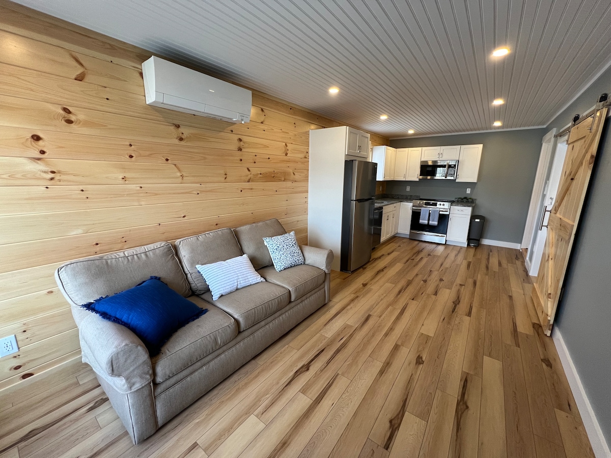 View of the living room after coming in the entrance.