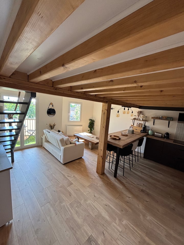 Duplex Design Climatisé | 10 Min Aéroport - Genas