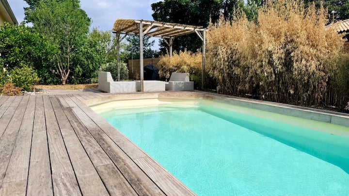 Maison Familiale Avec Piscine à Lacanau Ville - Lacanau