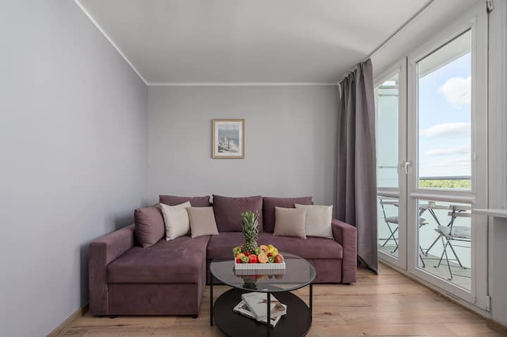 Lumina | 4-room Apart W/ Balcony & Parking | Metro - Warsaw