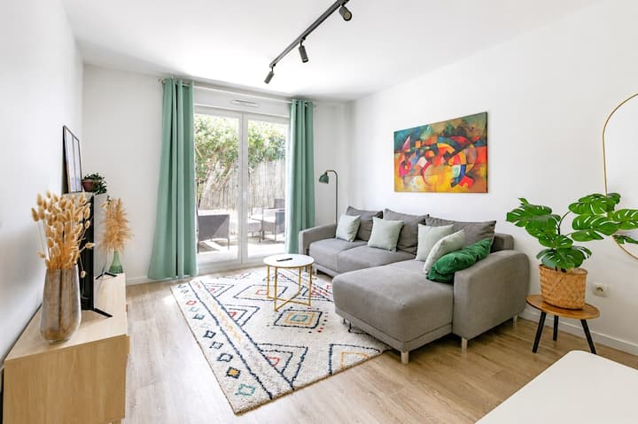 Le Patio Vert  Appartement Moderne Avec Terrasse - Créteil