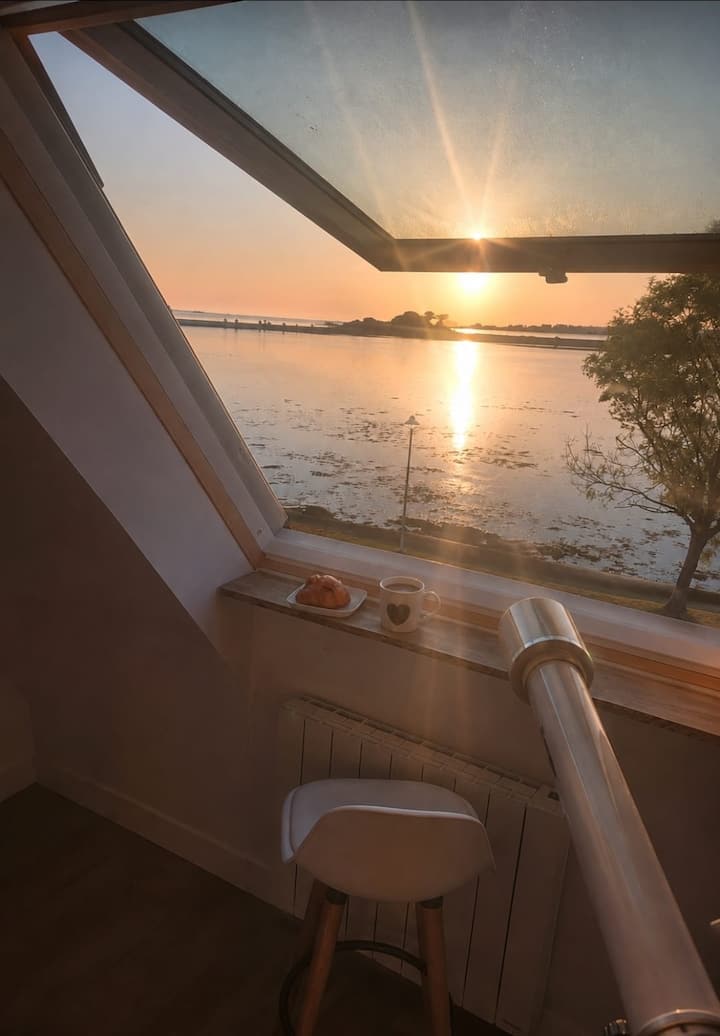 Duplex Entre Levé De Soleil Et Marée - Roscoff