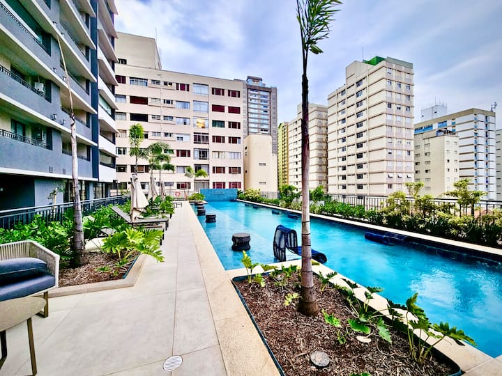 Nex One Paraíso! Piscina Acad Cowork|3min Do Metrô - Paraíso