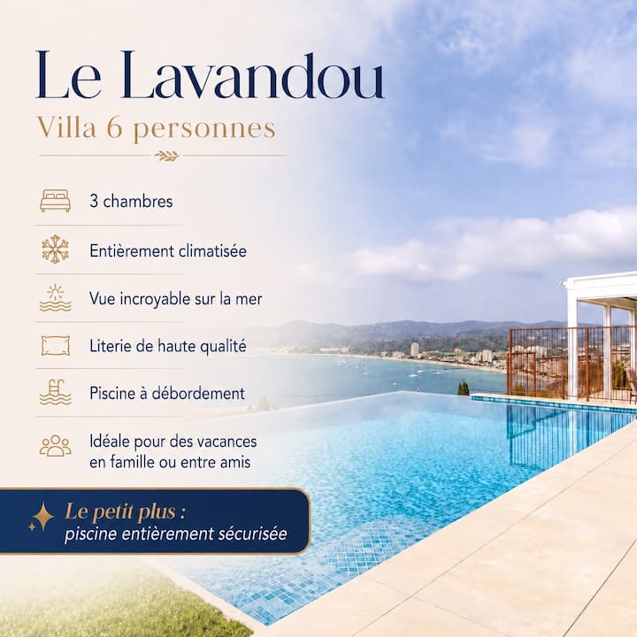 Villa 6 Personnes Piscine, Vue Incroyable - Le Lavandou