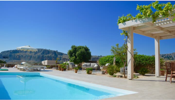 Modern Luxury Villa With Private Pool & Sea Views - Lindos