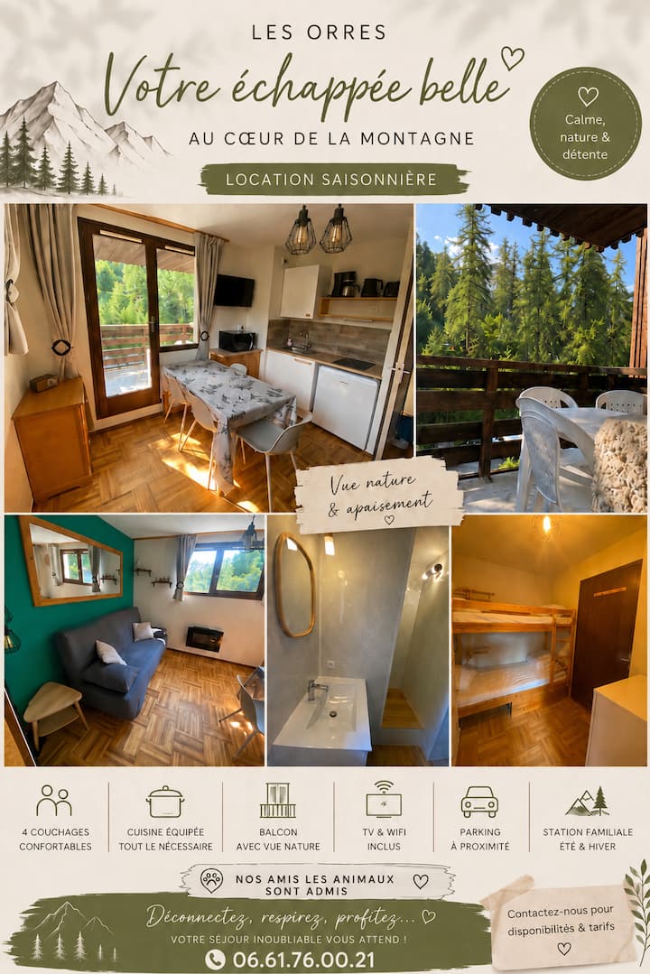Studio 4 Personnes Les Orres - Les Orres