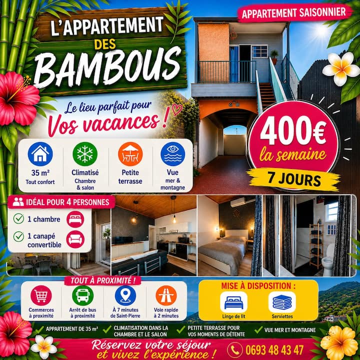 Appartement Des Bambous - Reunión