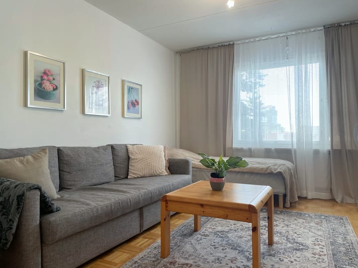 1br | Private Sauna & Balcony | Extra Single Bed - Espoo