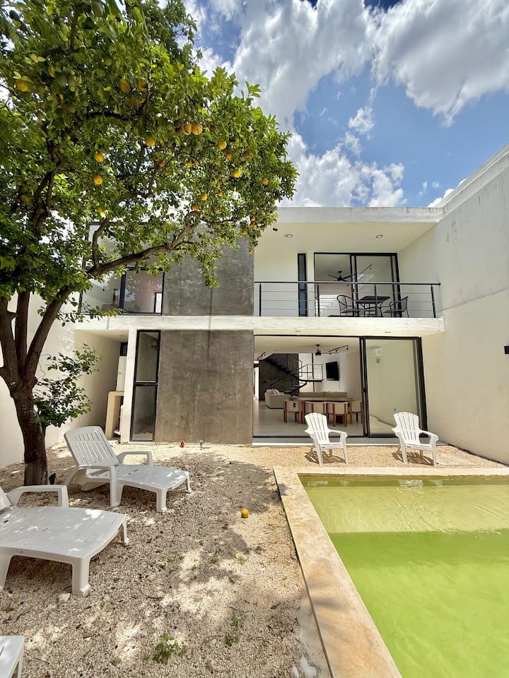 Casa Moderna 4br Con Alberca | Merida, Centro - Mérida, México