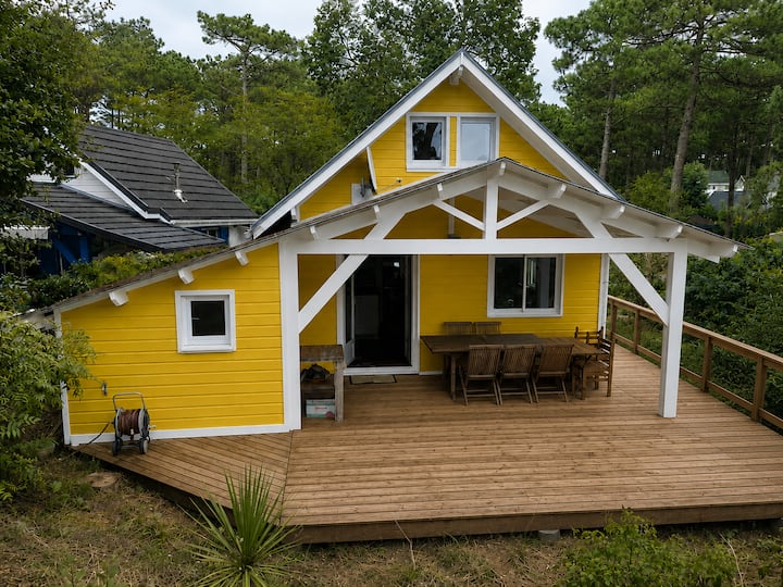 Le Chalet Jaune Franiko Naturisme à La Jenny - Le Porge